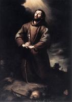 Murillo, Bartolome Esteban - St Francis of Assisi at Prayer